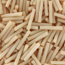 Miyuki twisted bugle beads 2x12mm Matted opaque antique beige TW2012-2022